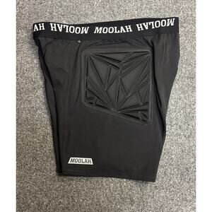 Moolah Kicks Women's Black Padded Compression Shorts SizeXXL Active Elastic